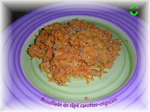 Brouillade de râpé d'oignons-carottes, aux graines de cumin - BZH SANDRA