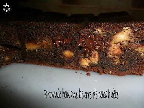 Brownie banane et beurre de cacahuète