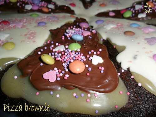 Brownie pizza