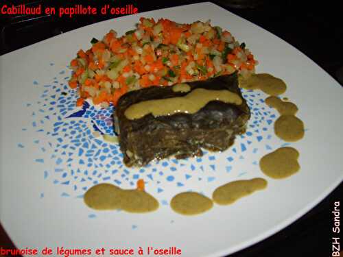 Cabillaud en papillote d'oseille