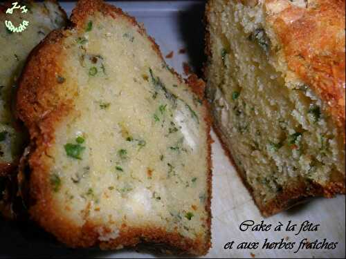 Cake à la fêta et aux herbes fraiches