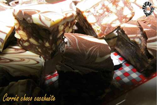 Carrés choco cacahuètes