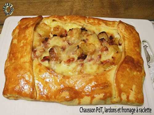 Chausson PdT, lardons et fromage à raclette