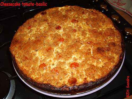 Cheesecake tomate basilic