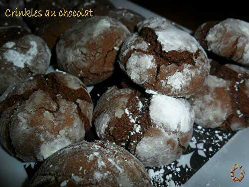 Chocolate crinkles (Craquelés au chocolat)