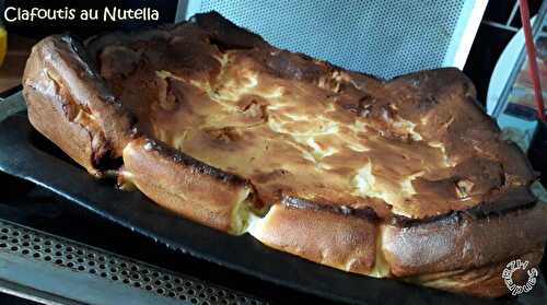 Clafoutis au Nutella et beurre de cacahuètes