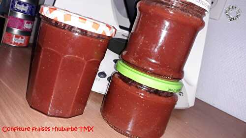 Confiture fraises rhubarbe (Thermomix)