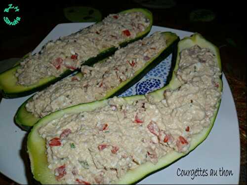 Courgettes farcies au thon