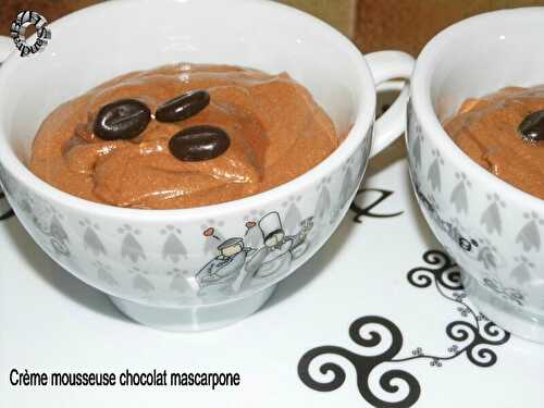 Crème mousseuse choco-mascarpone