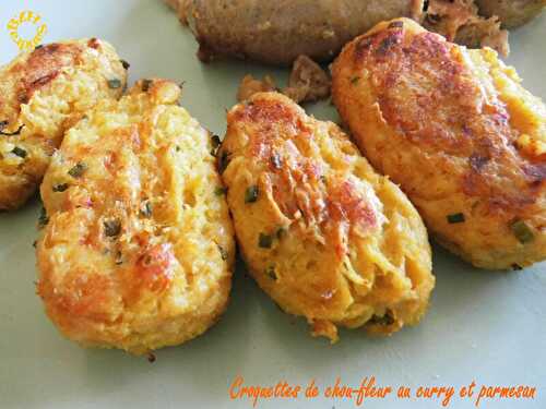 Croquettes de chou-fleur, curry et parmesan