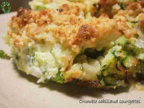 Crumble de cabillaud et courgettes