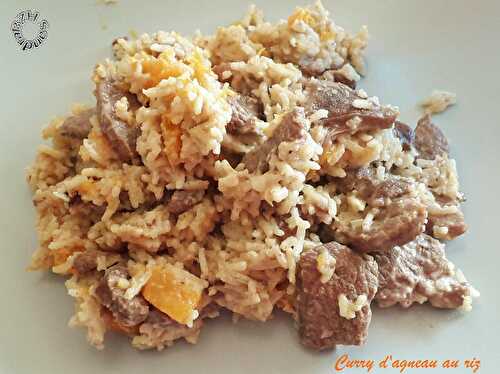 Curry d'agneau au riz, version Cookeo