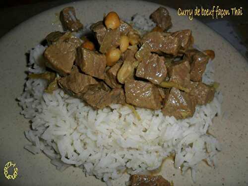 Curry de boeuf, façon Thaï