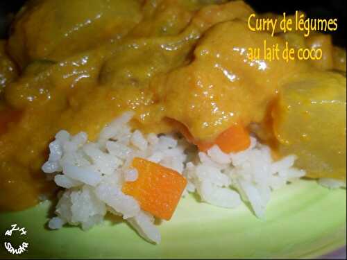 Curry de légumes au lait de coco