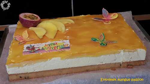 Entremet mangue passion