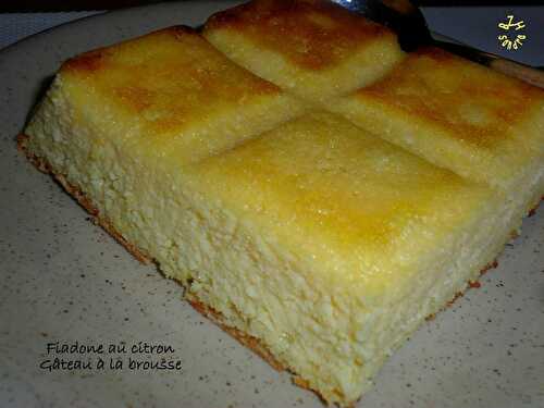 Fiadone au citron (gâteau à la brousse)