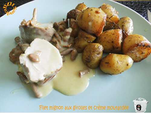 Filet mignon aux girolles et crème moutardée (Cookeo)