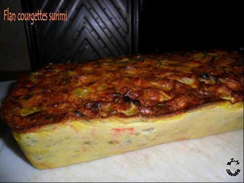 Flan de courgettes au surimi