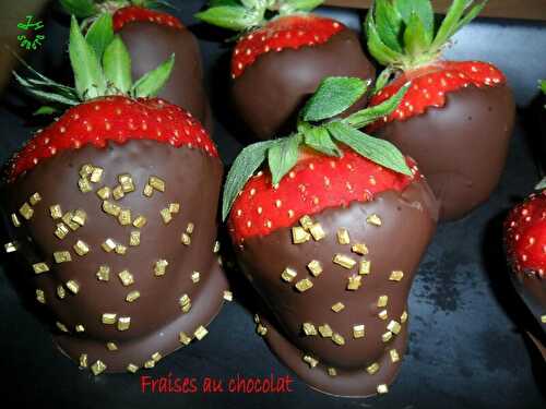 Fraises au chocolat