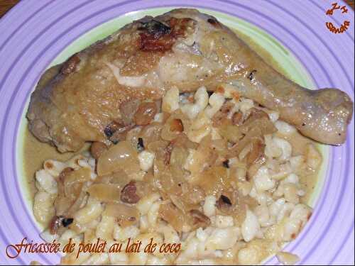 Fricassée de poulet au lait de coco