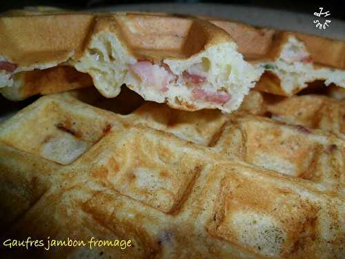Gaufres jambon fromage