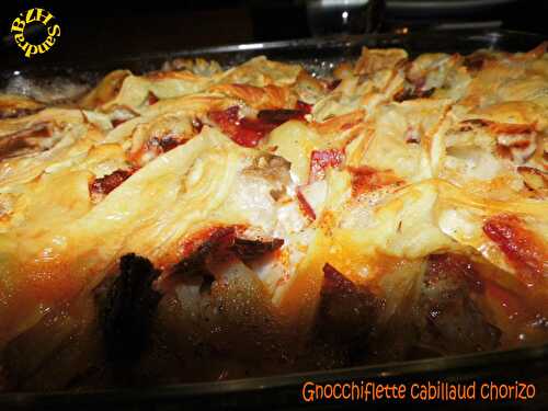 Gnocchiflette cabillaud chorizo