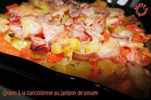 Gratin à la cancoillotte et au jambon