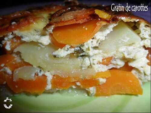 Gratin de carottes au Boursin