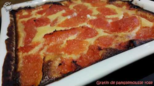 Gratin de pamplemousse rose