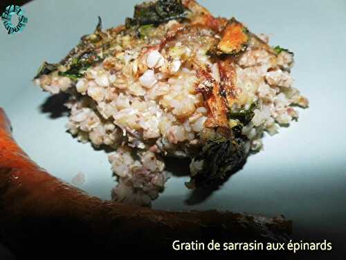 Gratin de sarrasin aux épinards