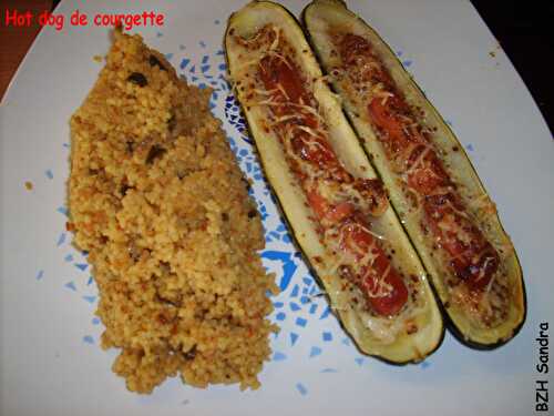 Hot dog de courgette