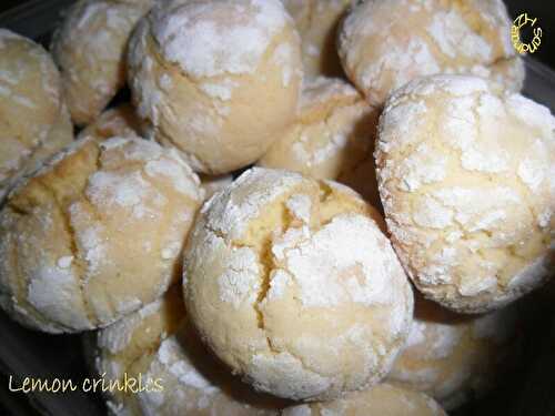 Lemon crinkles (craquelés au citron)