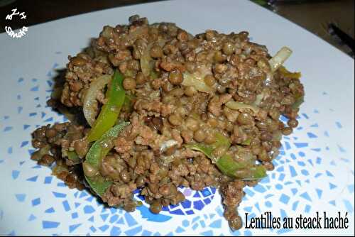 Lentilles au steak haché