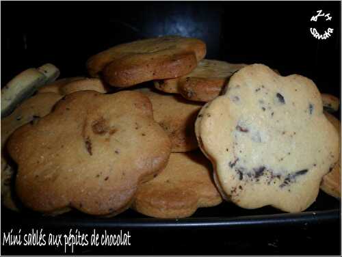 Mini sablés aux pépites de chocolat