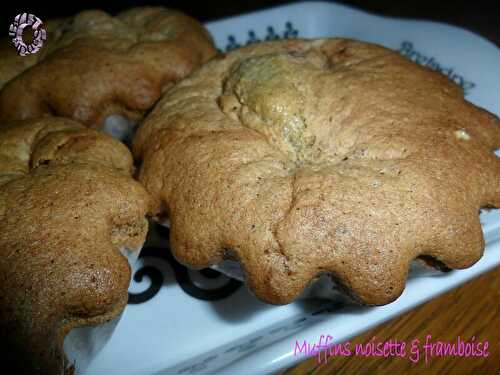 Muffins framboises noisettes - BZH SANDRA