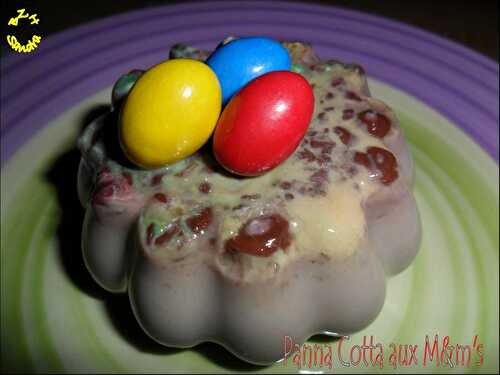 Panna cotta aux M&M's