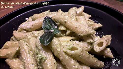 Pennes au pesto d'amande et basilic (C. Lignac)