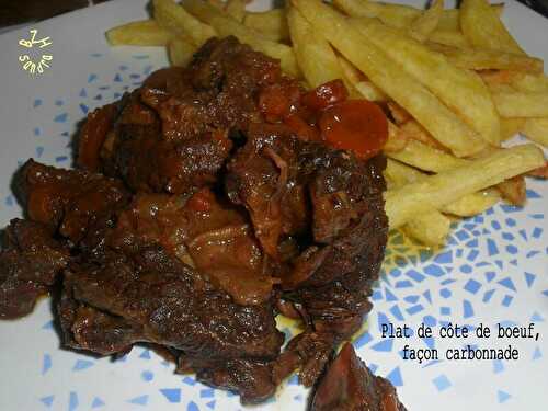 Plat de côtes de boeuf, façon carbonade