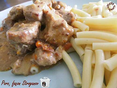 Porc, façon Stroganov, version Cookeo