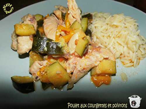 Poulet aux courgettes et poivrons, version Cookeo