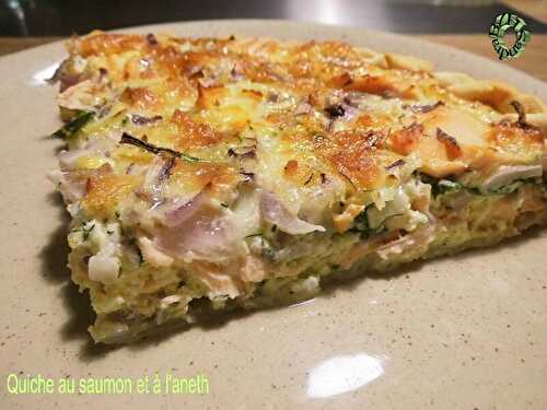 Quiche au saumon et à l'aneth