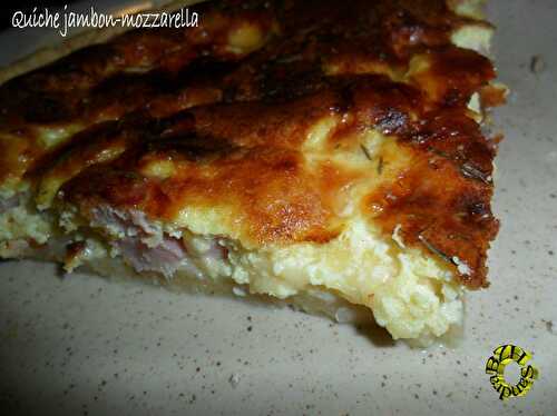 Quiche jambon mozzarella