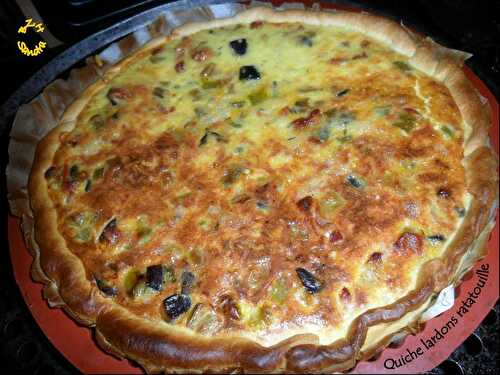 Quiche lardons ratatouille