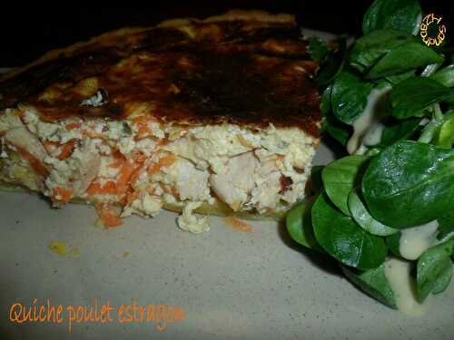 Quiche poulet estragon