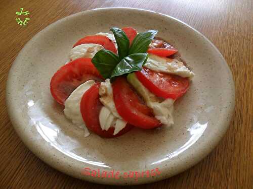 Salade caprese (ou tomate mozzarella)