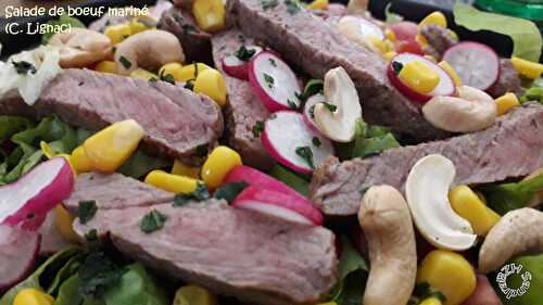 Salade de boeuf mariné (C. Lignac)