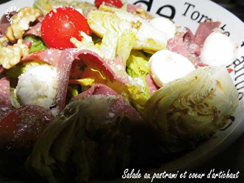 Salade de pastrami et coeur d'artichaut - BZH SANDRA