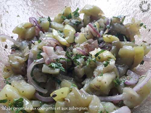 Salade orientale aux courgettes et aux aubergines