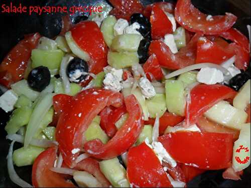 Salade paysanne grecque