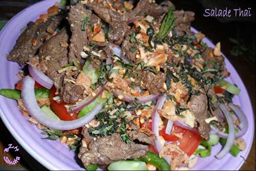 Salade Thaï au boeuf pimenté